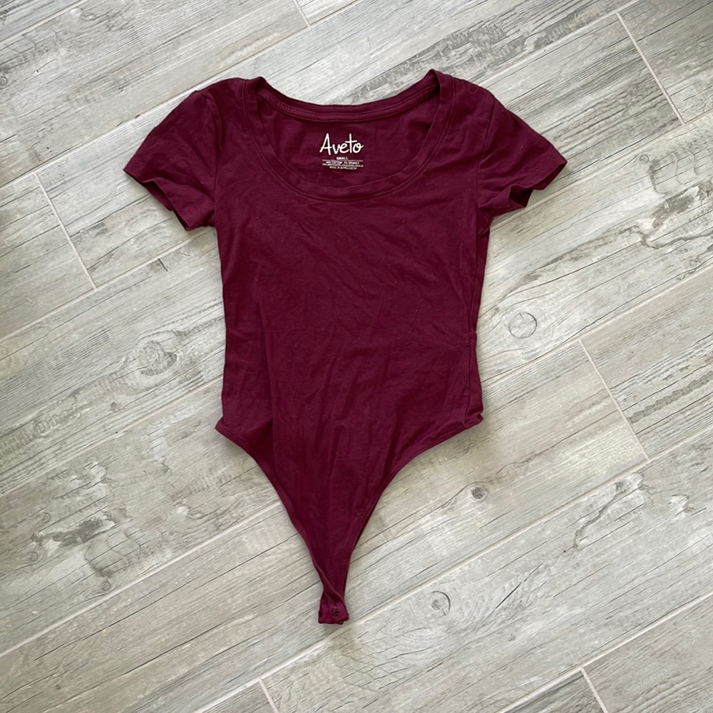 Aveto Burgundy Bodysuit